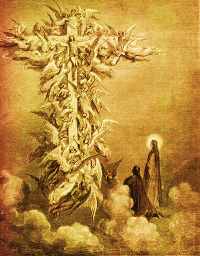 È l'alba di giovedì 14 aprile (o 31 marzo) del 1300.G. Doré, La croce dei beati